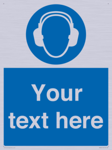 Custom Ear Protection Sign